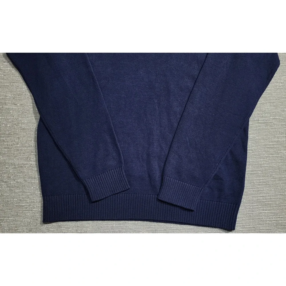 IZOD Navy Crewneck Sweater Knit Long Sleeve XL Tall NWT‎